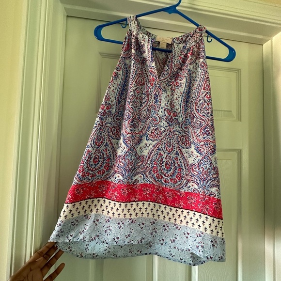 St. Tropez Tops - Sleeveless Paisley Printed Top​